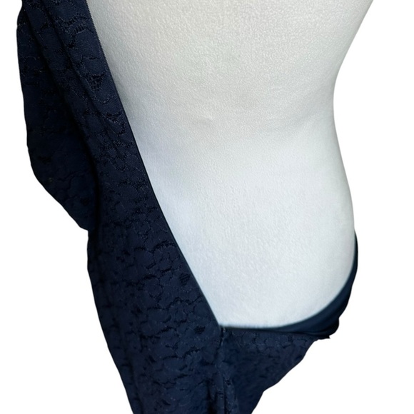 Lark & Ro Navy Blue Lace midi Dress Size 4 - Picture 16 of 17